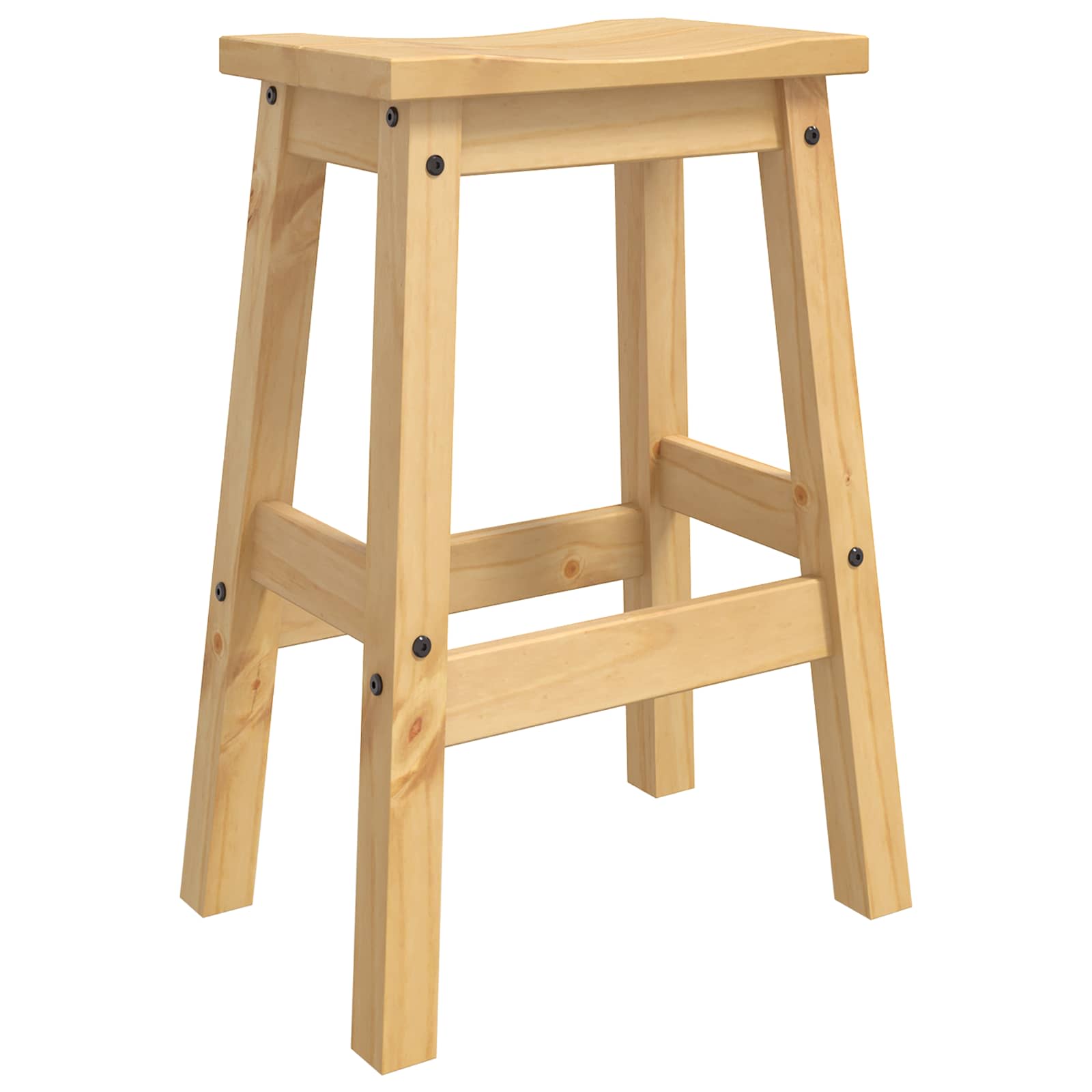 Barhocker 2 pcs Honigwachs 44 x 30 x 63 cm Massiv-Kiefer