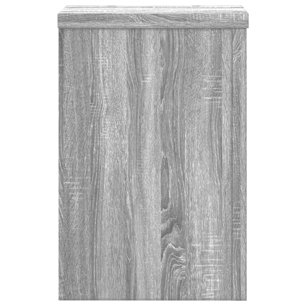 Pflanzenständer 2 Stk. Weiß 33x33x100 cm Holzwerkstoff