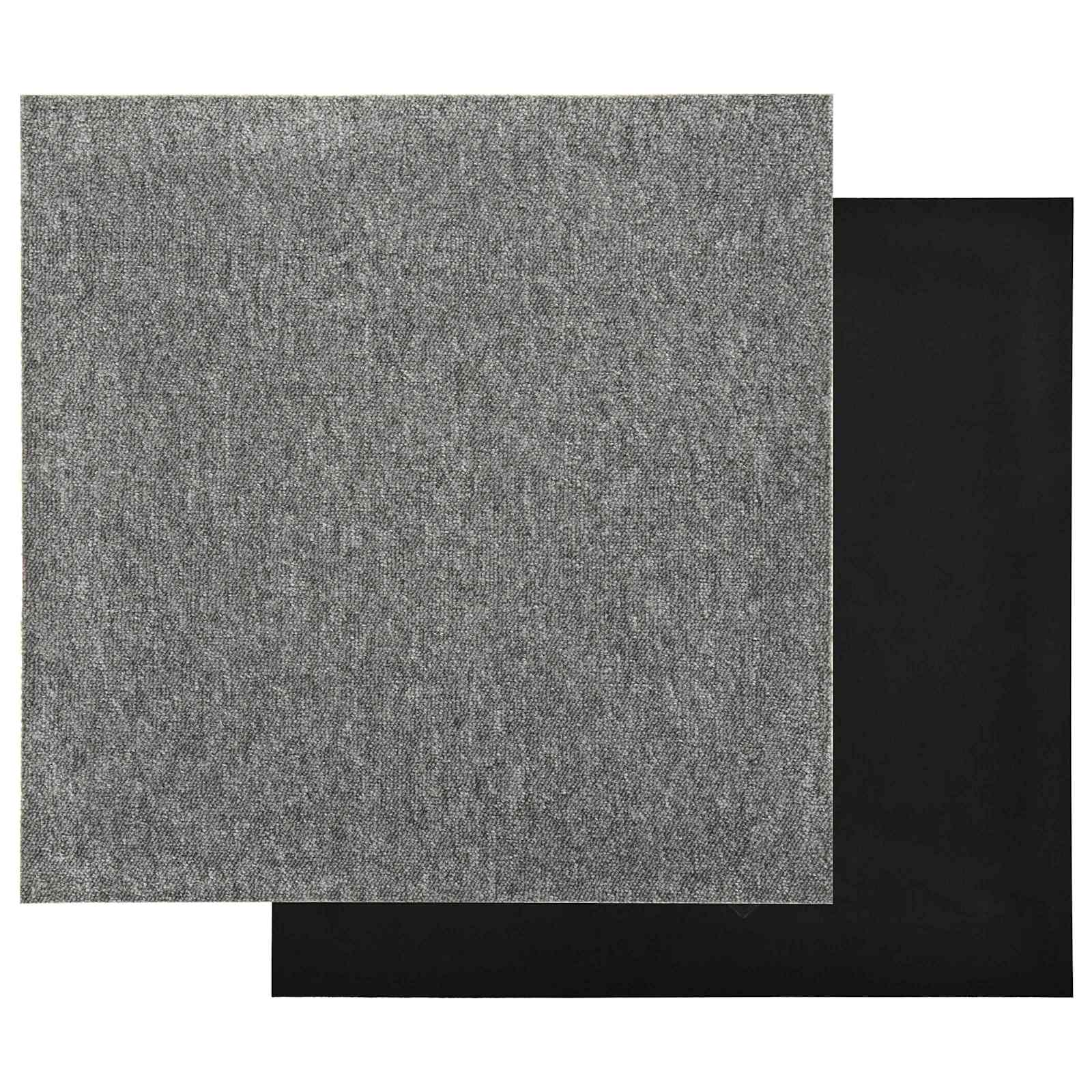 Teppich 20 pcs Gestreiftes Anthrazit 50 x 50 cm