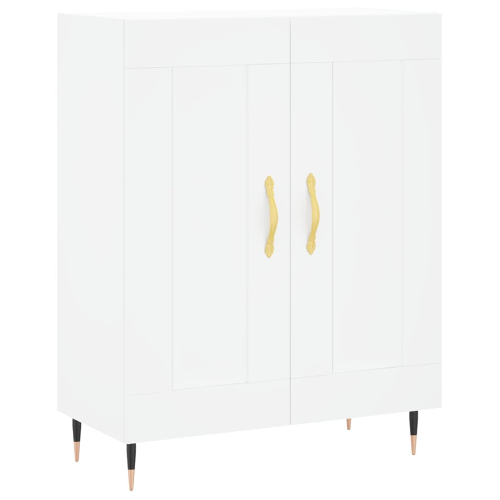 Highboard Betongrau 69,5x34x180 cm Holzwerkstoff