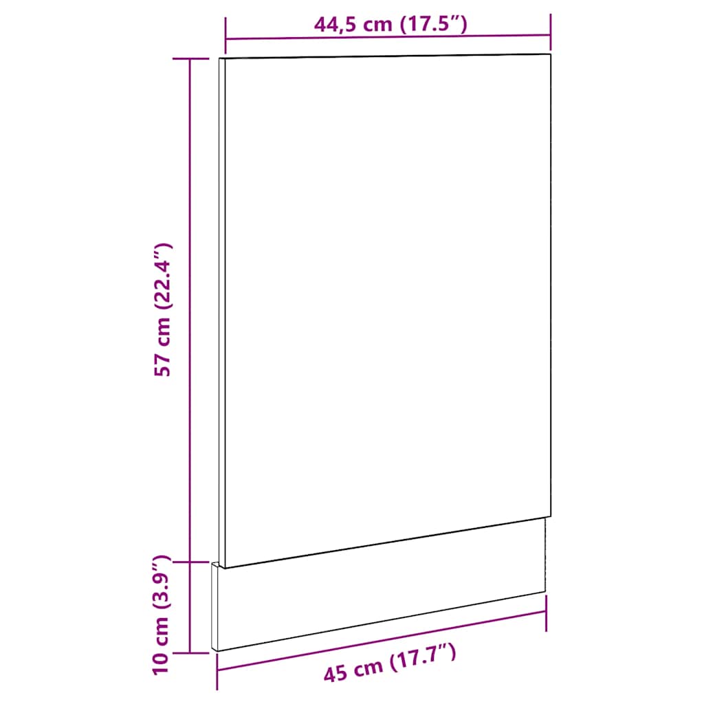 Unterschrank Lyon Weiß 60x46x81,5 cm Holzwerkstoff