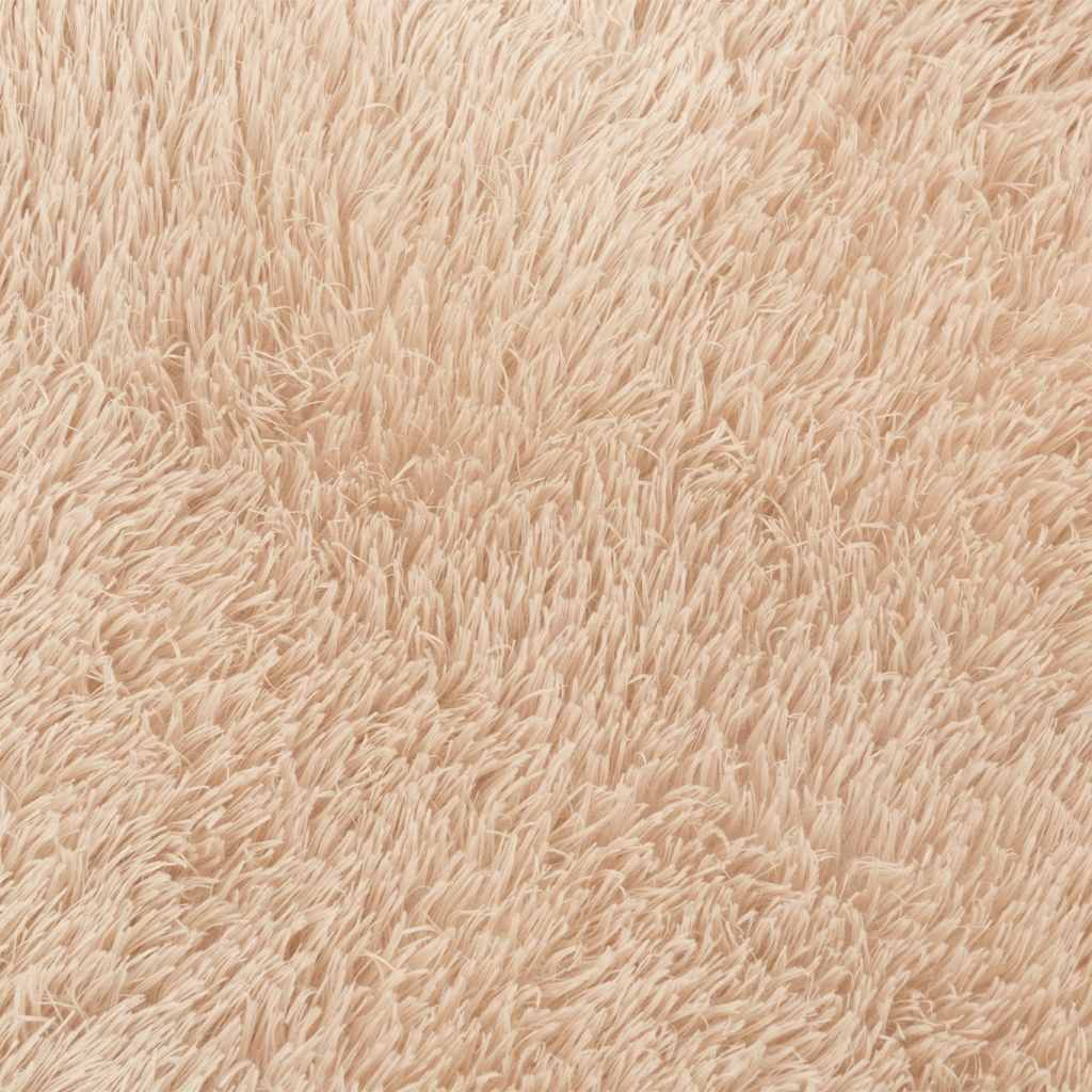 Teppich Shaggy Hochflor NAVARRA Beige 60x100 cm Polyester