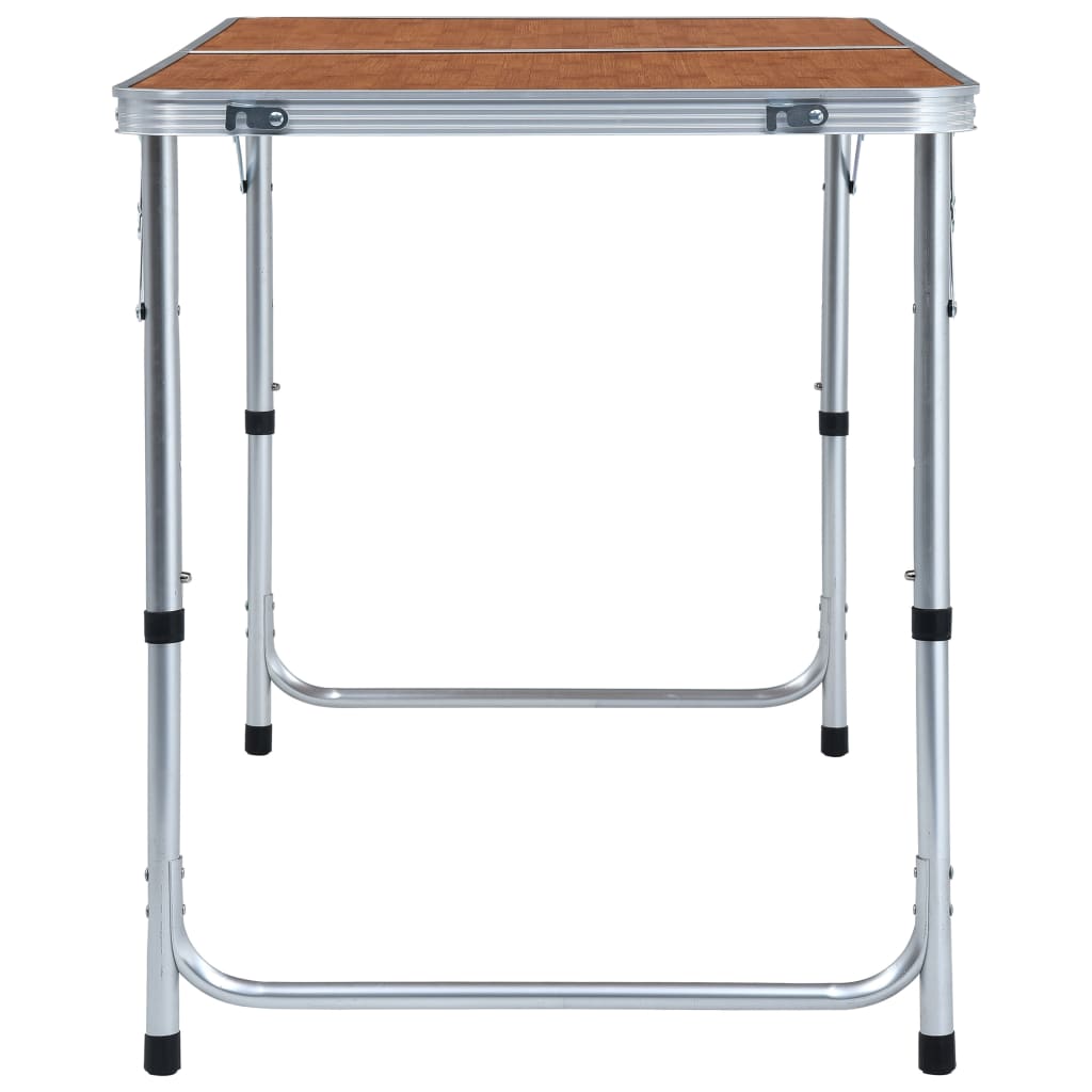 Campingtisch Klappbar Grau Aluminium 120x60 cm