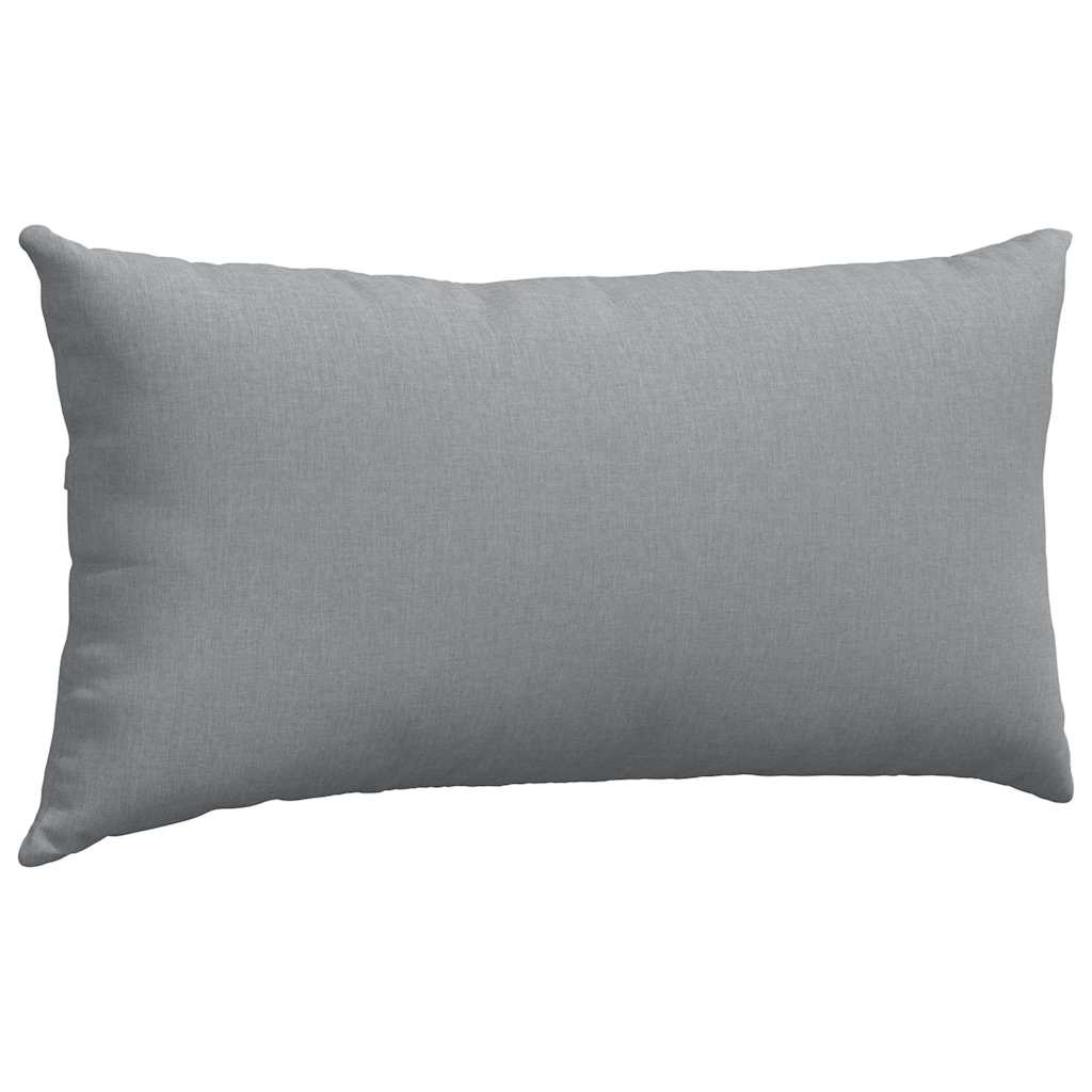 Sofakissen 2 pcs Hellgrau 50 x 30 cm Stoff