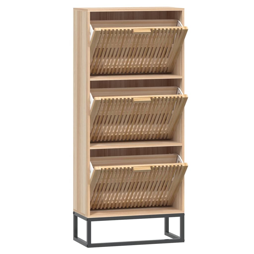 Schuhschrank Weiß 52x25x120 cm Holzwerkstoff