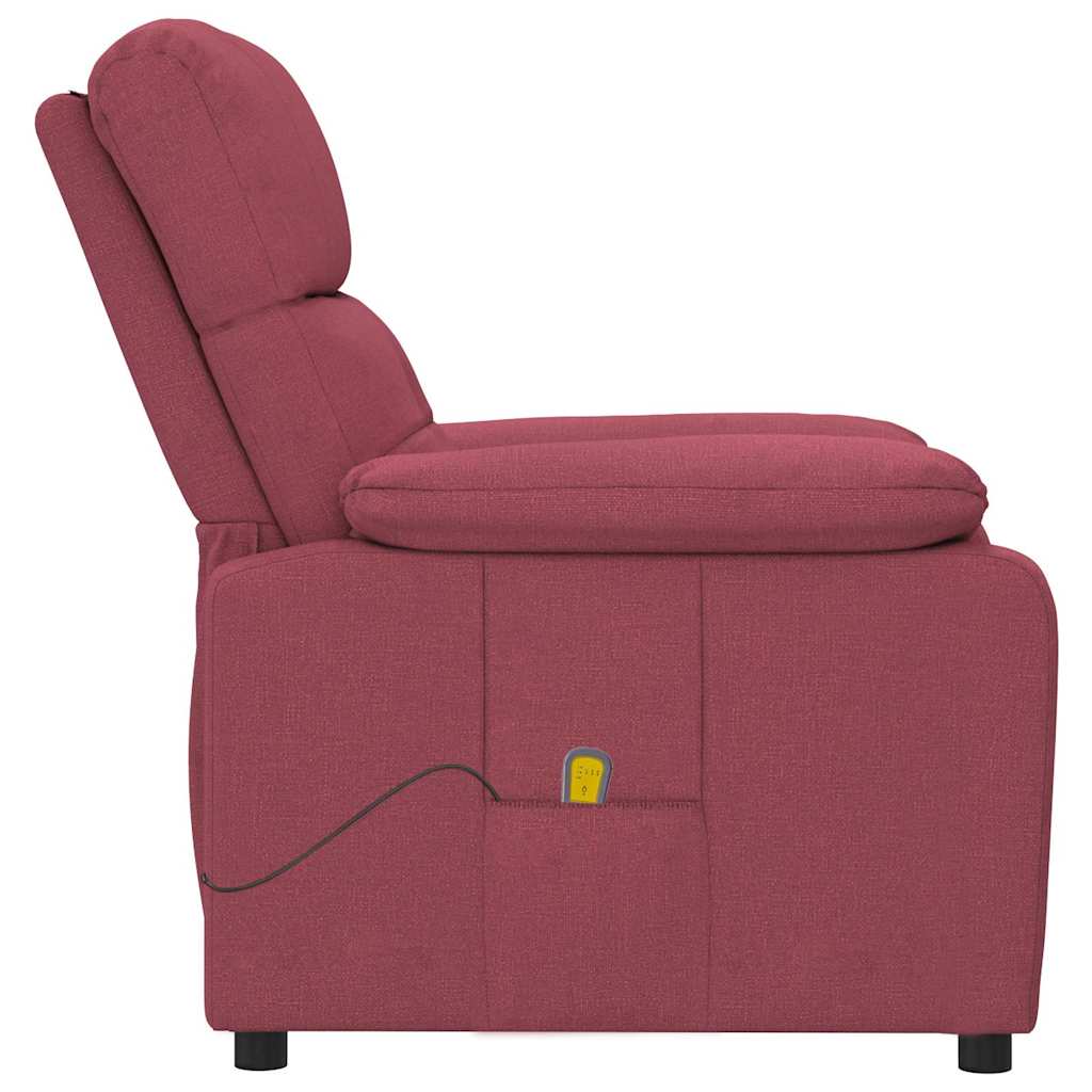 Massagesessel Hellgrau Stoff