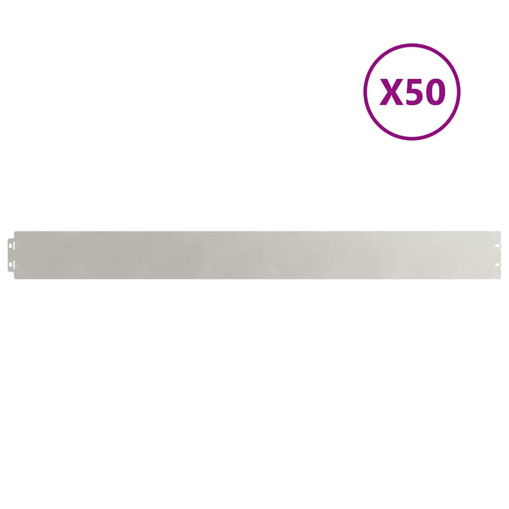 Raseneinfassung 10 pcs 10 x 103 cm Wetterfeststahl Rostig