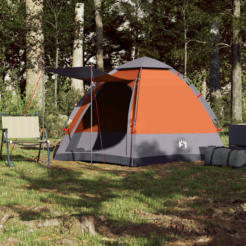 Campingzelt 4 Personen Grün Quick Release