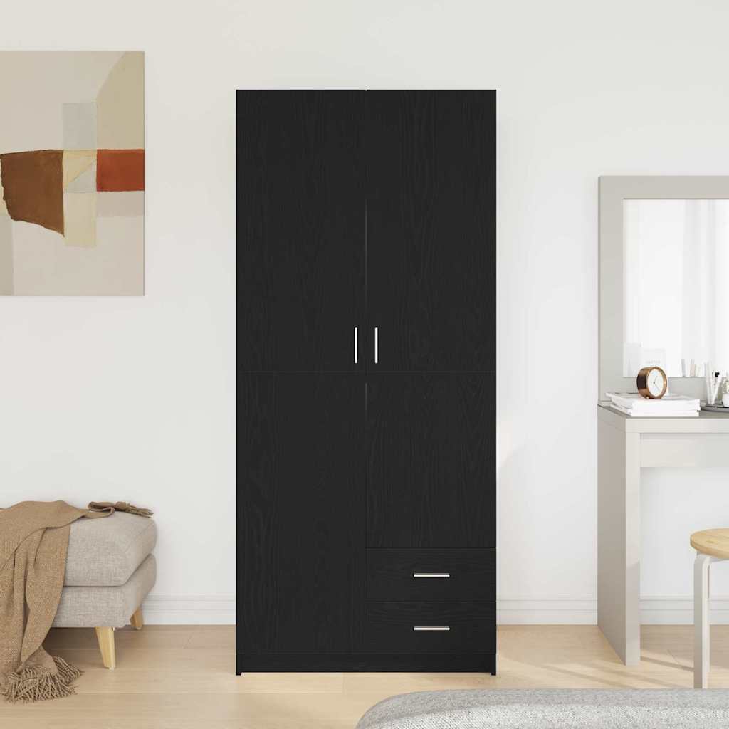 Kleiderschrank Weiß 80x52x180 cm Holzwerkstoff
