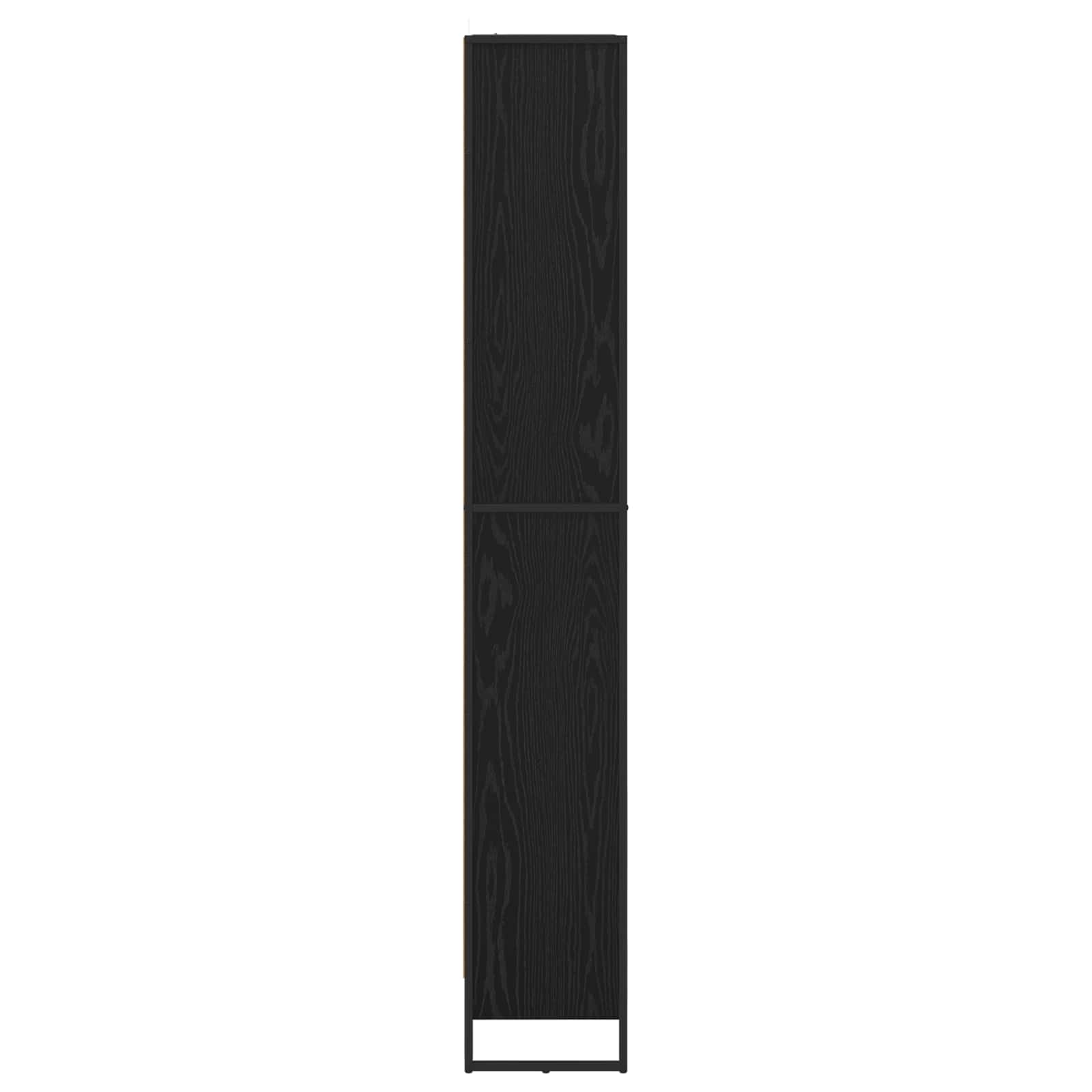Bücherregal 2 pcs Schwarz Eichen-Optik 60 x 30 x 189,5 cm
