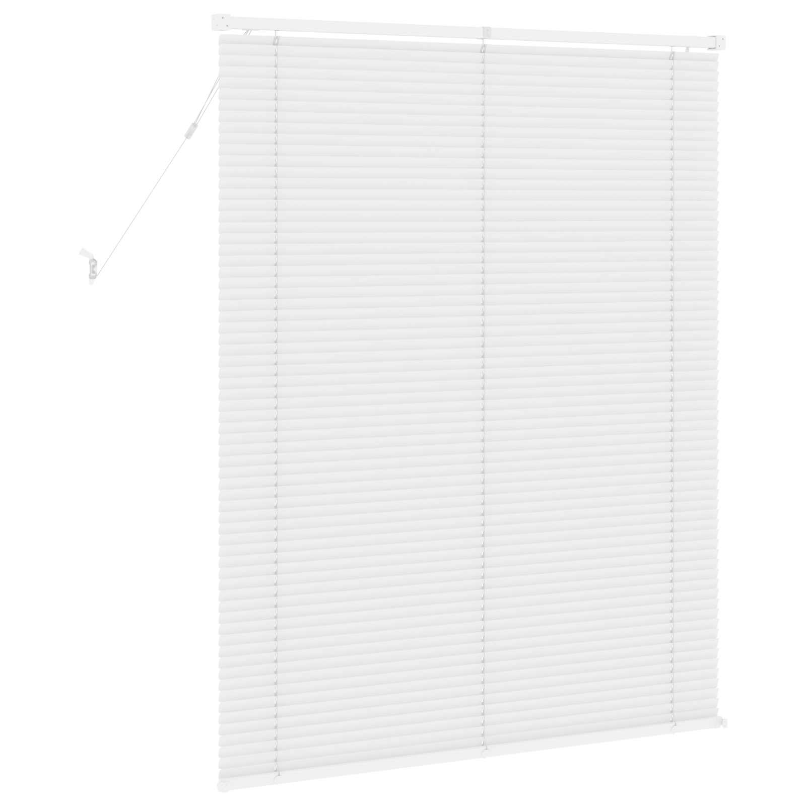 Jalousie Silber Grau 150 x 40 cm 25 mm PVC