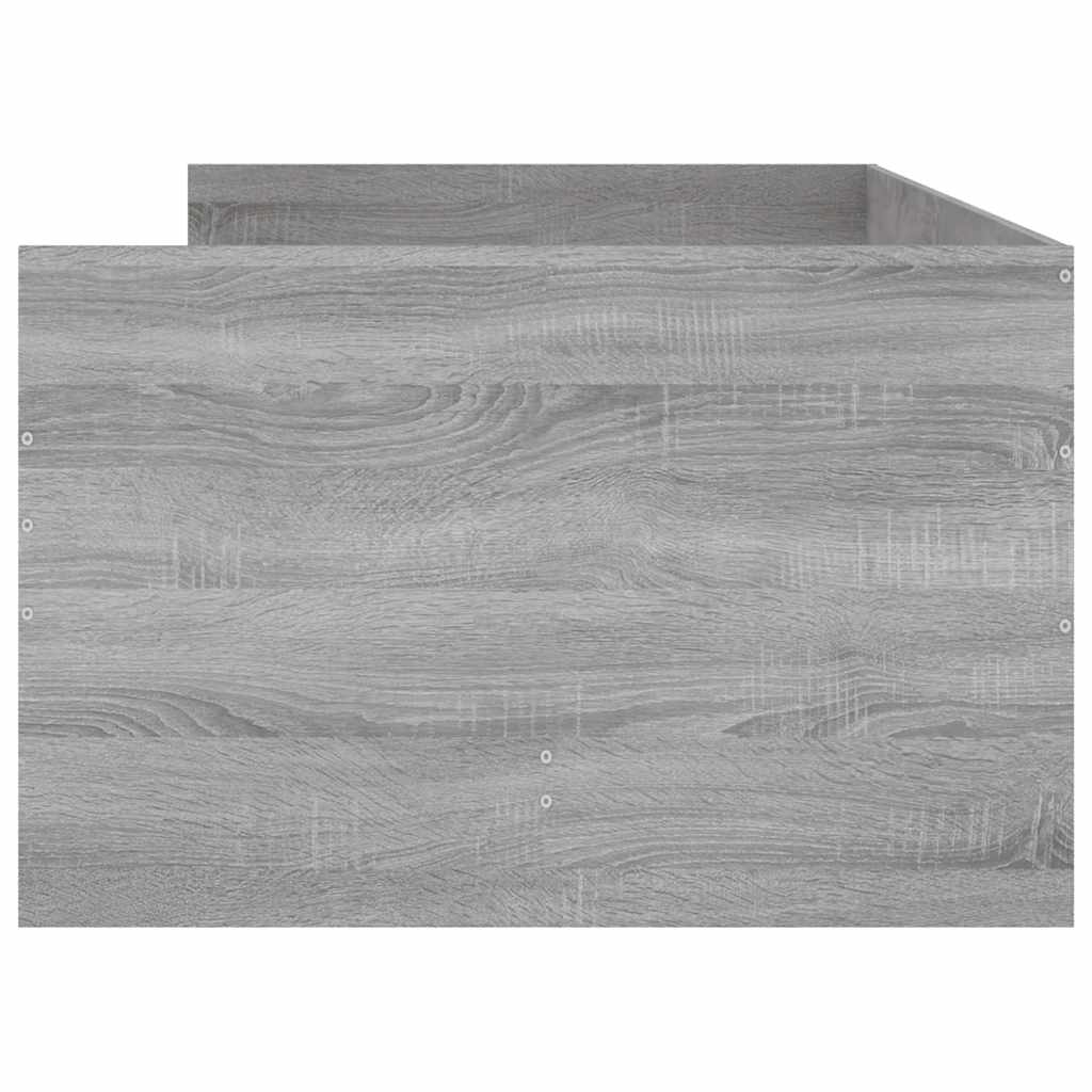 Bett mit Schubladen Braun Eiche-Optik 75x190 cm