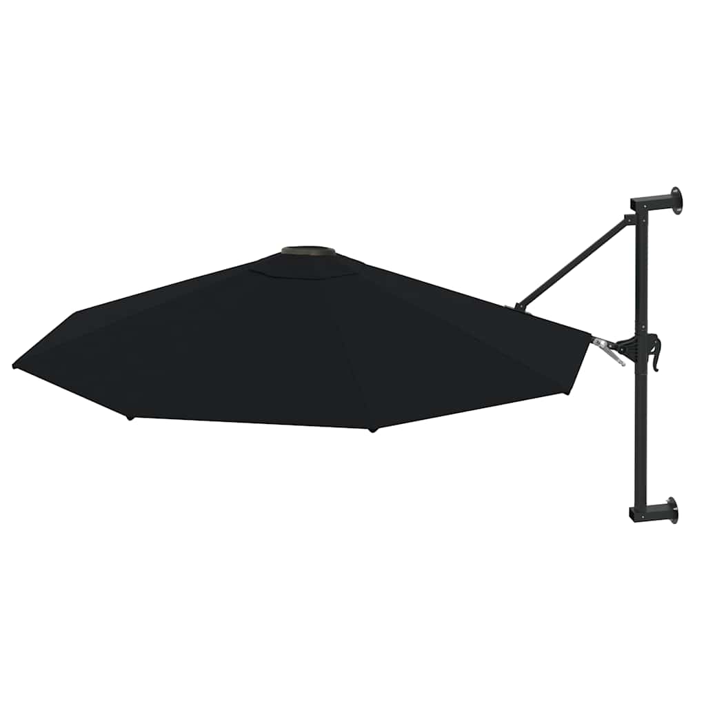 Sonnenschirm zur Wandmontage mit Metall-Mast 300 cm Sandweiß