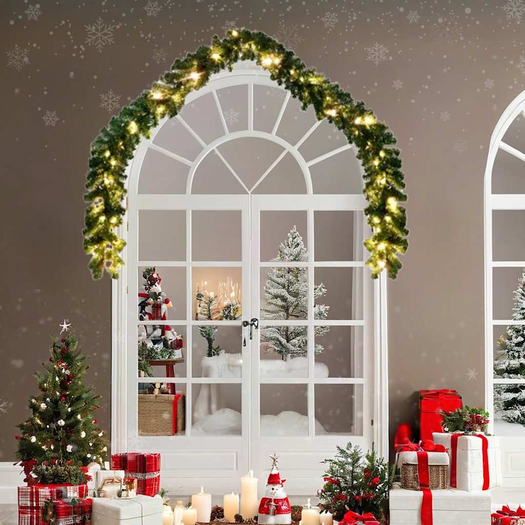 Weihnachtsgirlande mit LED-Leuchten 5 m