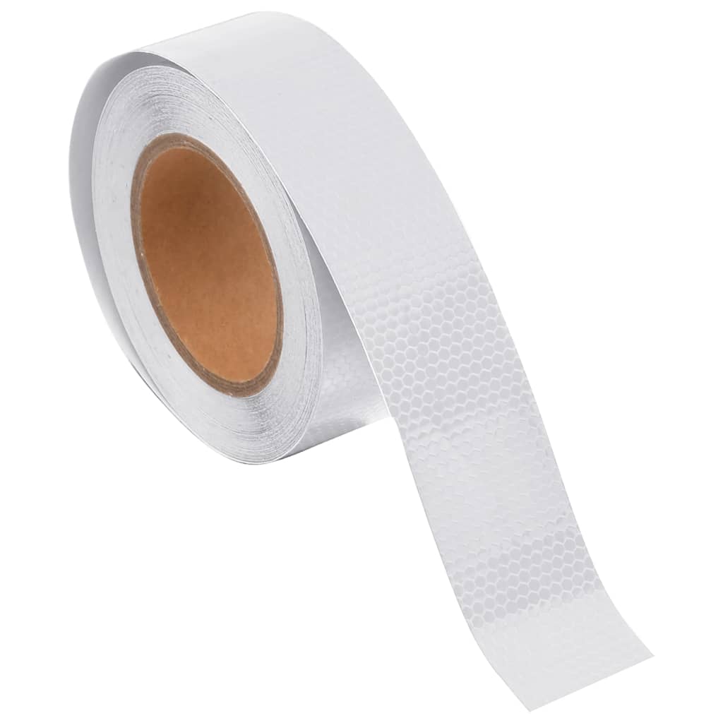 Reflektorband Weiß 2,5 cmx20 m PVC