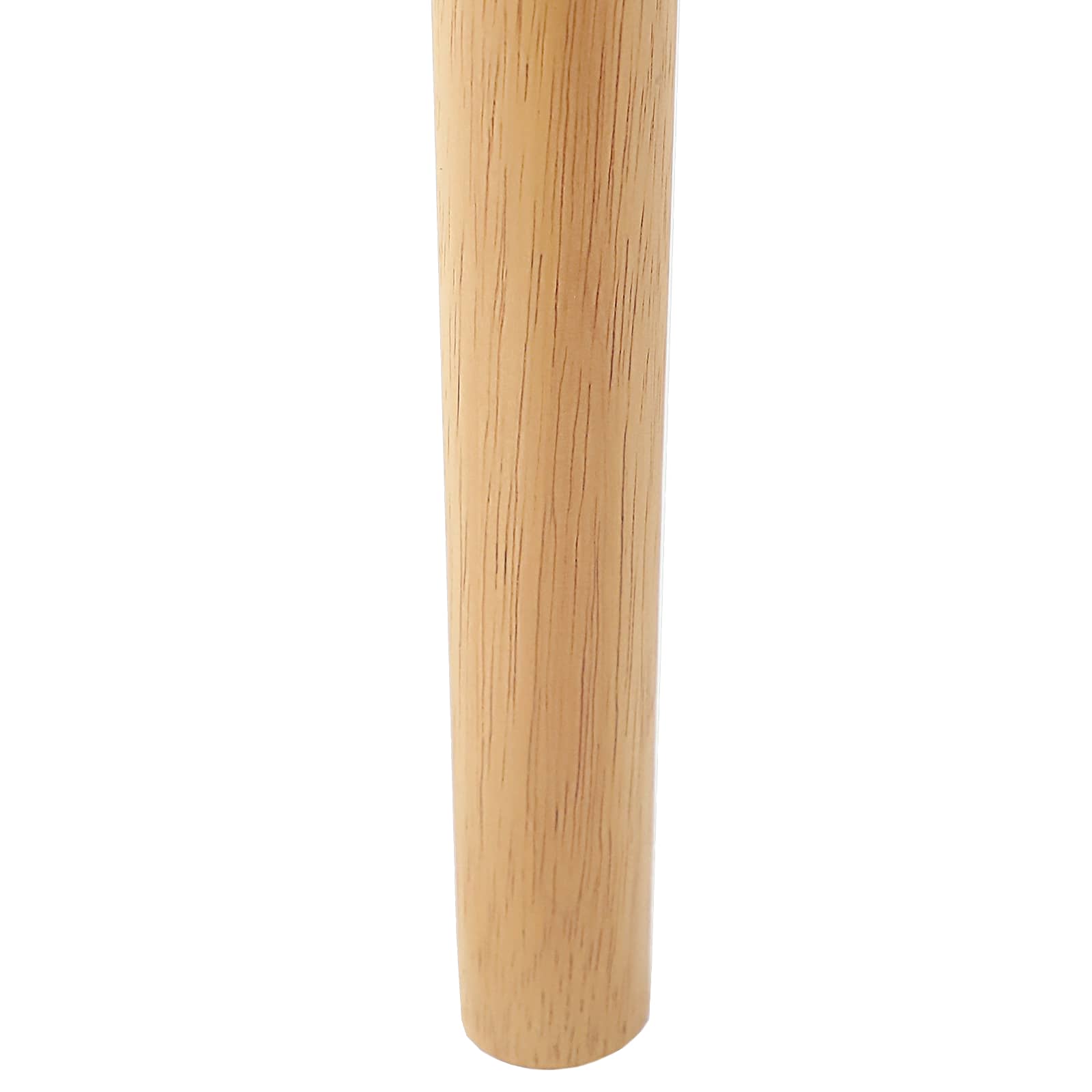 Esszimmerstuhl 2 pcs Hellbraun und hell Massives Gummiholz