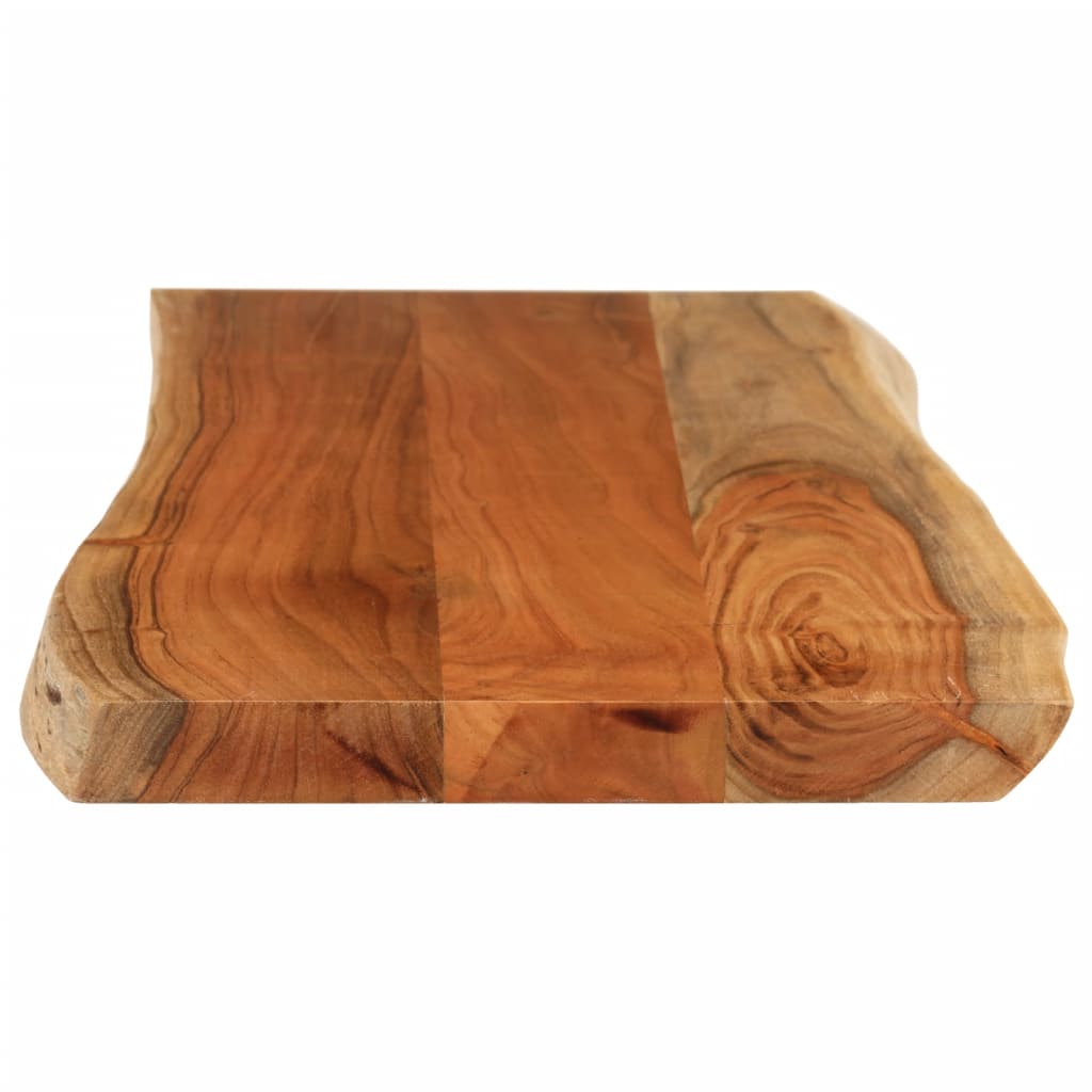 Tischplatte 40x40x2,5 cm Rechteckig Massivholz Akazie Baumkante