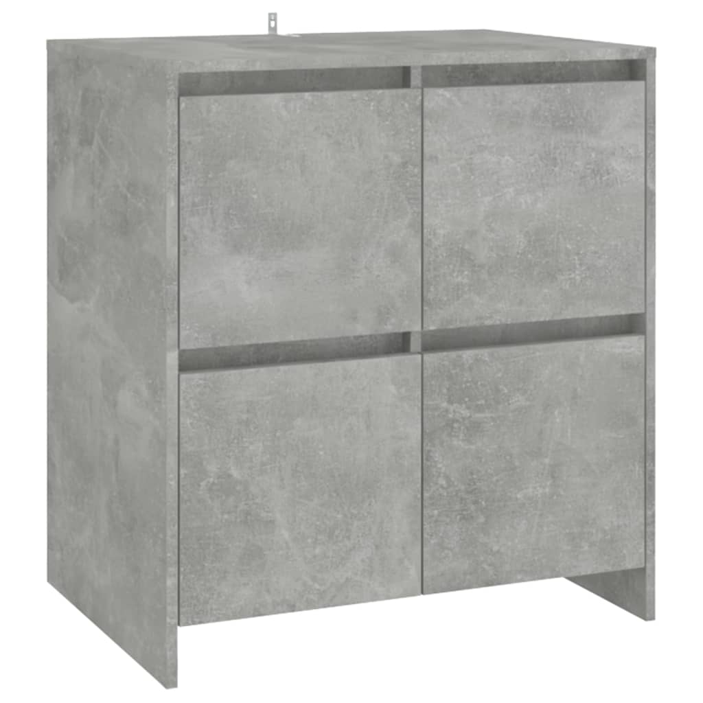 3-tlg. Sideboard Weiß Holzwerkstoff