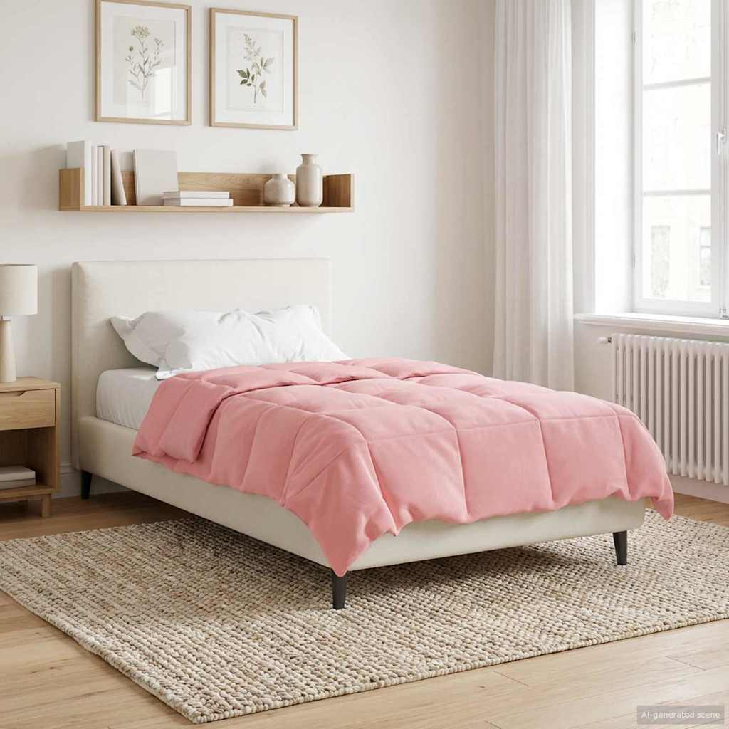 Winterbettdecke Gepolstert Anthrazit 240 x 260 cm Mikrofaser