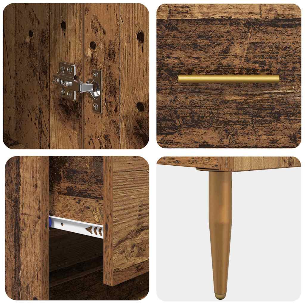 Highboard Hochglanz-Weiß 69,5x34x180 cm Holzwerkstoff