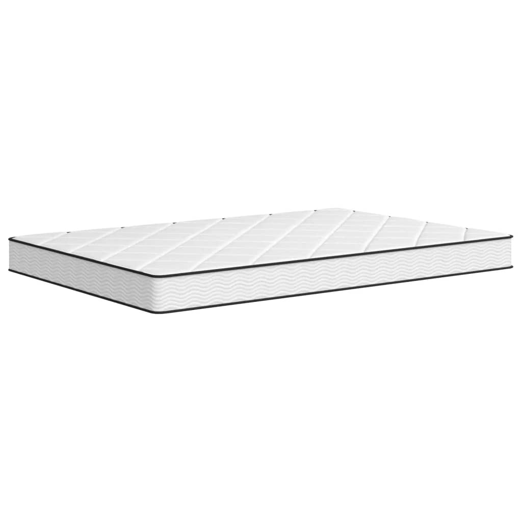 Schaumstoffmatratze für Kind Mittelweich 80 x 160 cm 16 cm Weiß