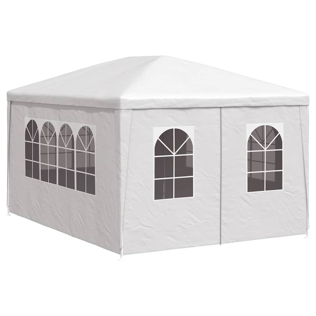 Party-Zelt 400 x 300 x 255 cm Rot PE und Stahl