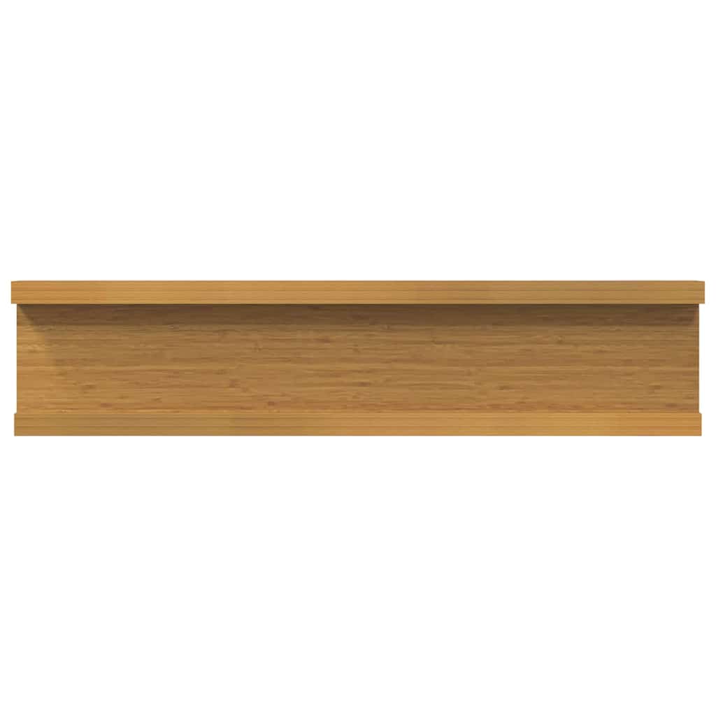 Wandregale 2 Stk. Hochglanz-Weiß 40x9x3 cm