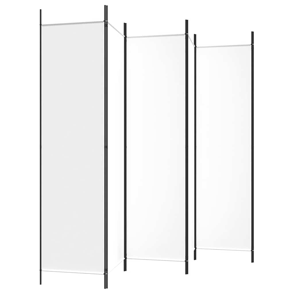 3-tlg. Paravent Schwarz 150x200 cm Stoff