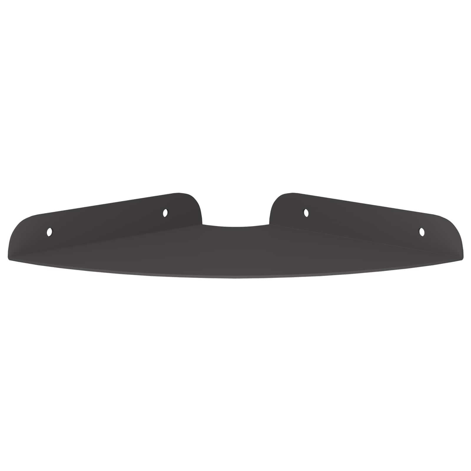 Schwebendes Regal mit Regal 2 pcs Schwarz 15 x 15 x 2 cm