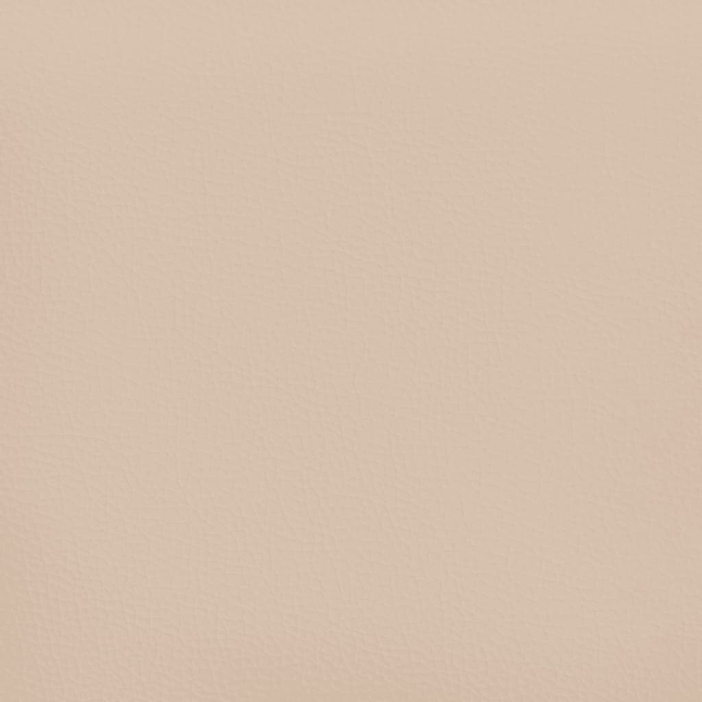 Kopfteil mit Ohren Creme 83x23x78/88 cm Kunstleder