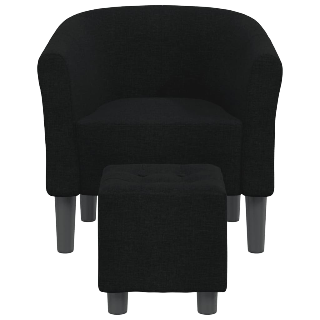 Clubsessel Dunkelgrau Stoff