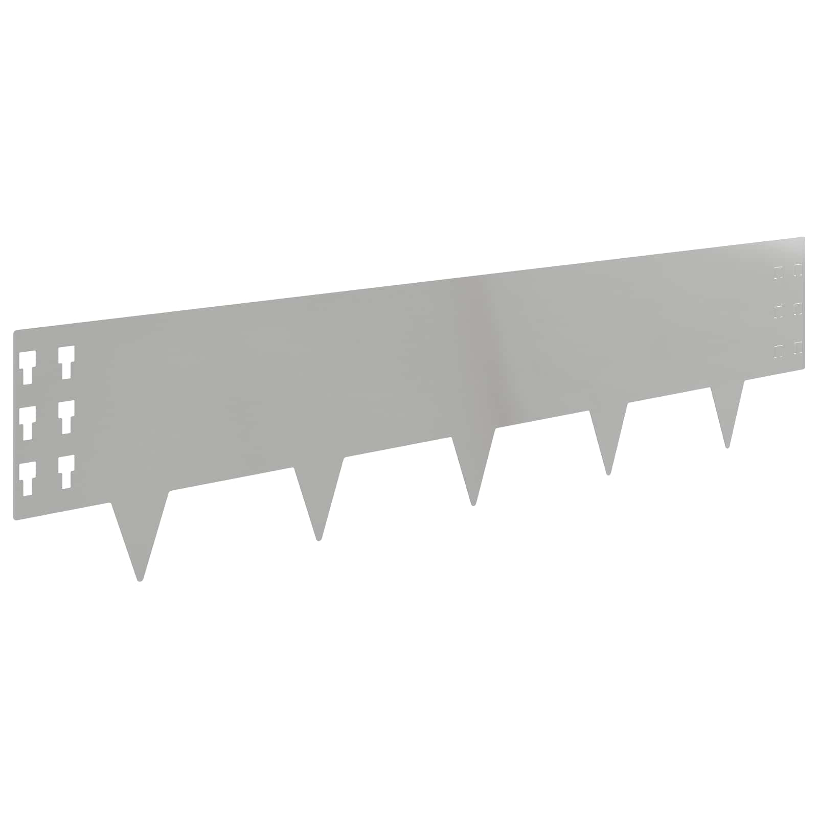 Raseneinfassung 10 pcs 100 x 12 cm Stahl Schwarz