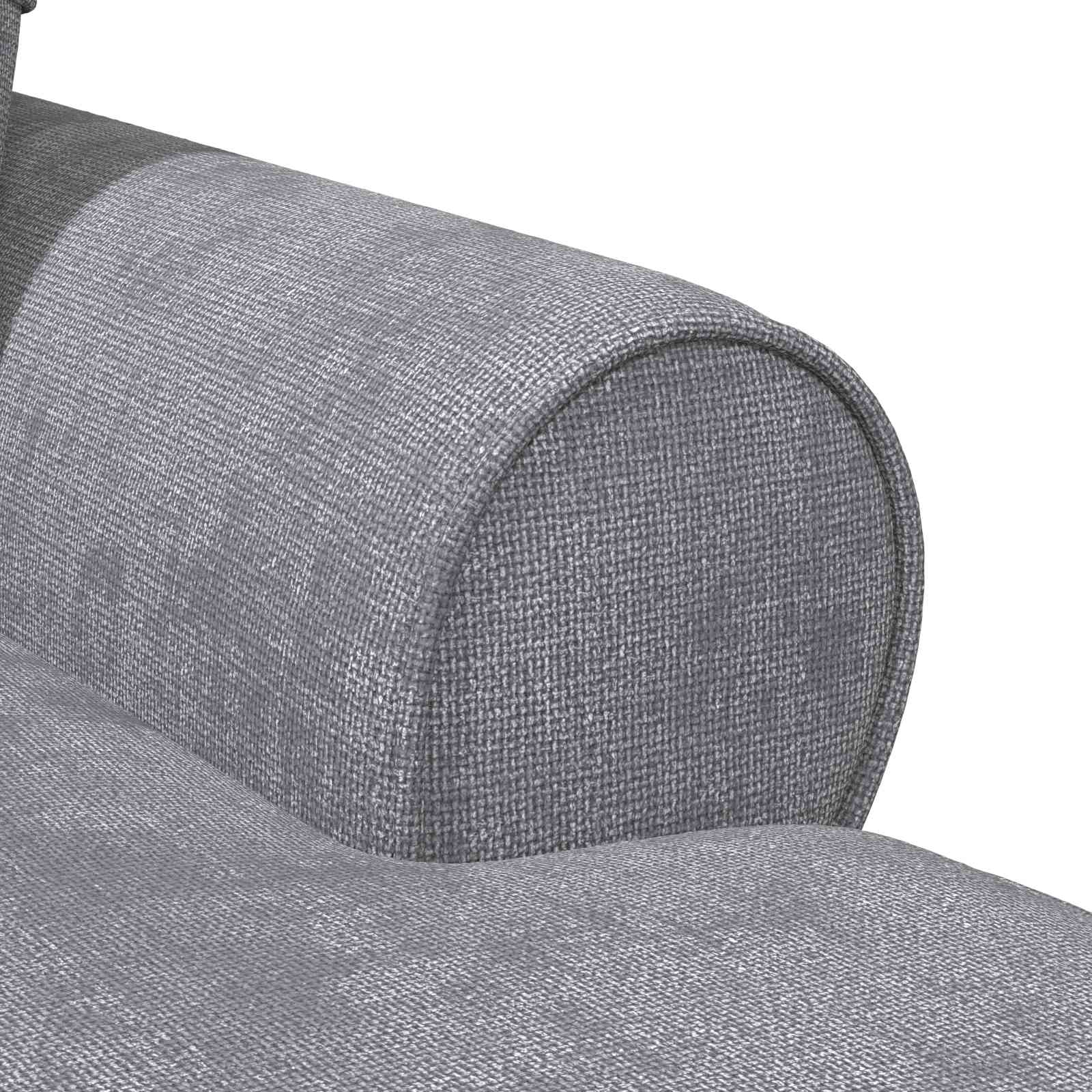 Chaise Lounge mit Rock mit Kissen Creme 157 x 91 x 91 cm ARES