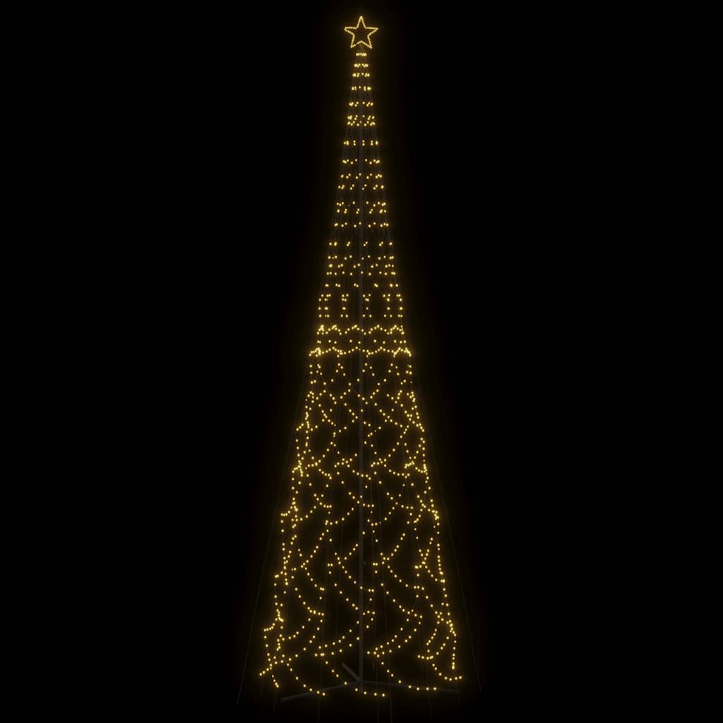 Weihnachtsbaum-Kegel Warmweiß 500 LEDs 100x300 cm