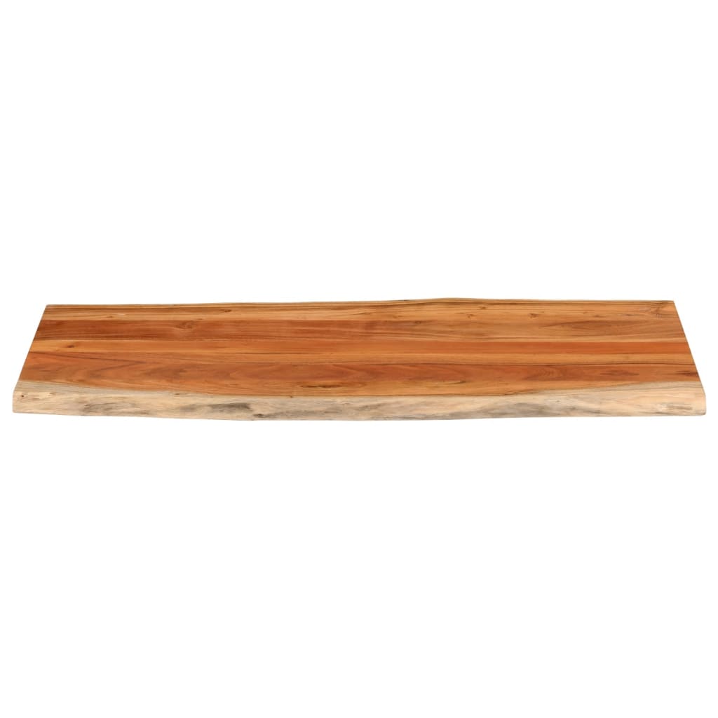 Tischplatte 40x40x2,5 cm Rechteckig Massivholz Akazie Baumkante