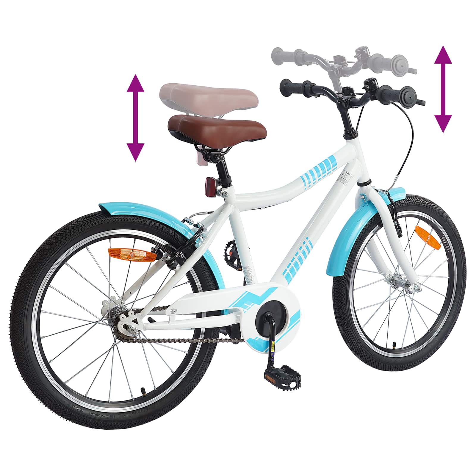 Kinderfahrrad 18 Zoll für 5-7 Jahre alt Rosa