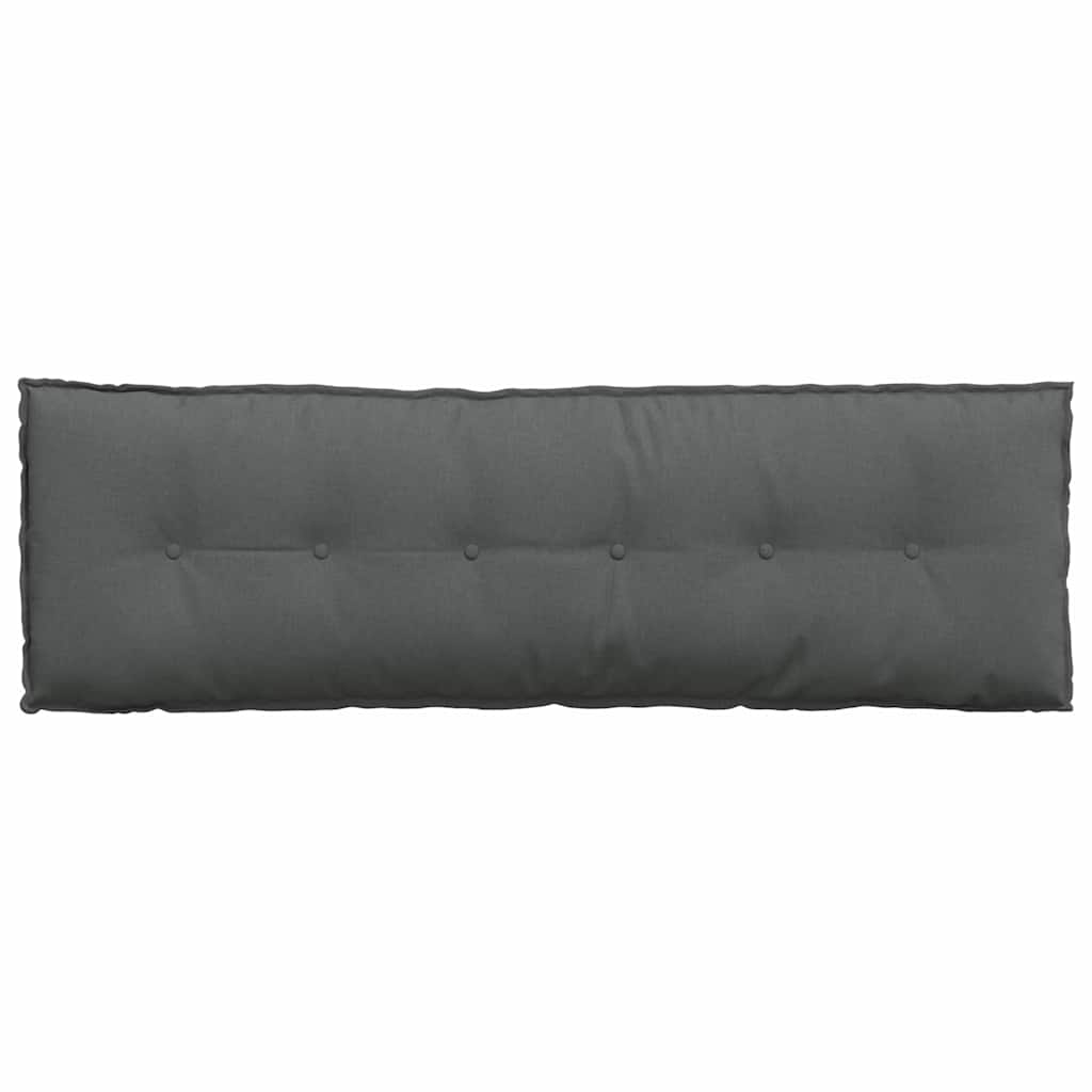 Rückenkissen Hellgrau 50 x 19 x 45 cm Stoff