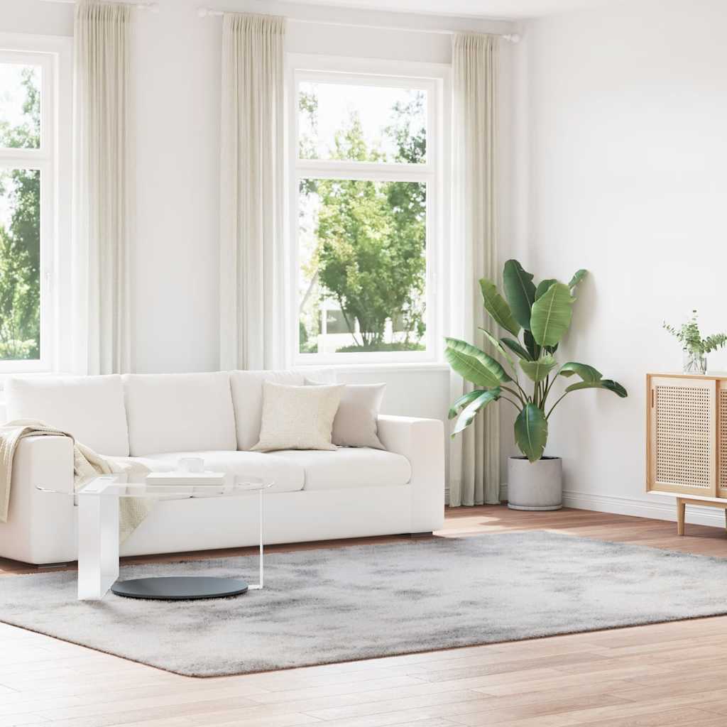 Teppich Shaggy Hochflor NAVARRA Beige 60x100 cm Polyester