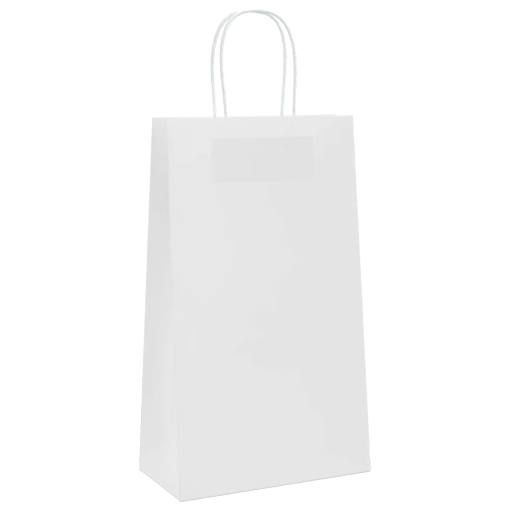 Papiertragetaschen 50 Stk. mit Henkeln Braun 21x11x36 cm