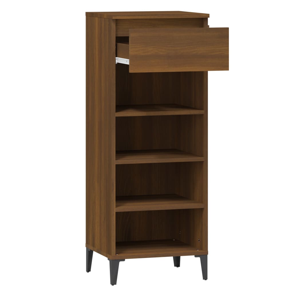 Schuhregal Weiß 40x36x105 cm Holzwerkstoff
