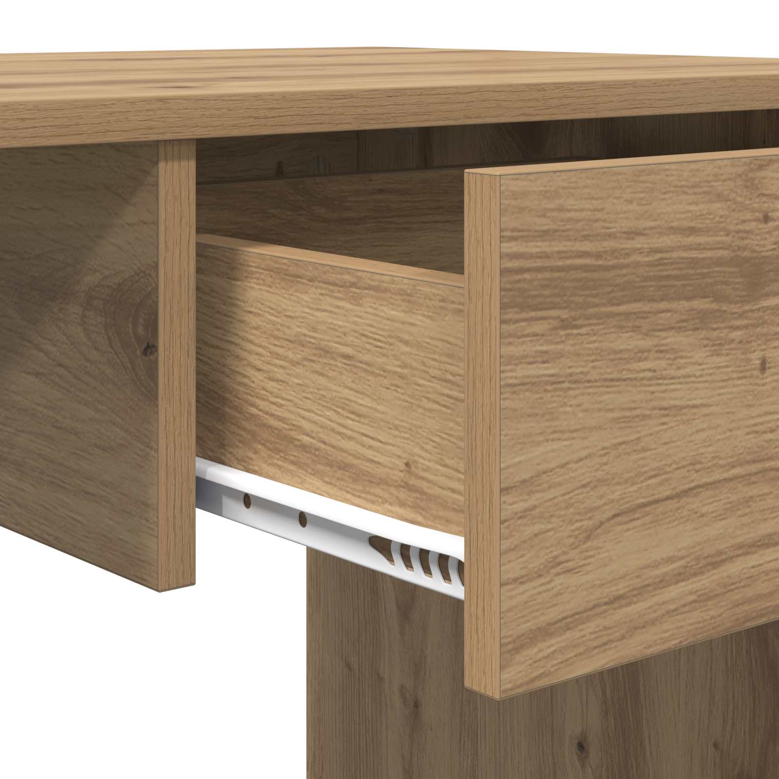 Schreibtisch Weiß 100x50x76 cm Holzwerkstoff