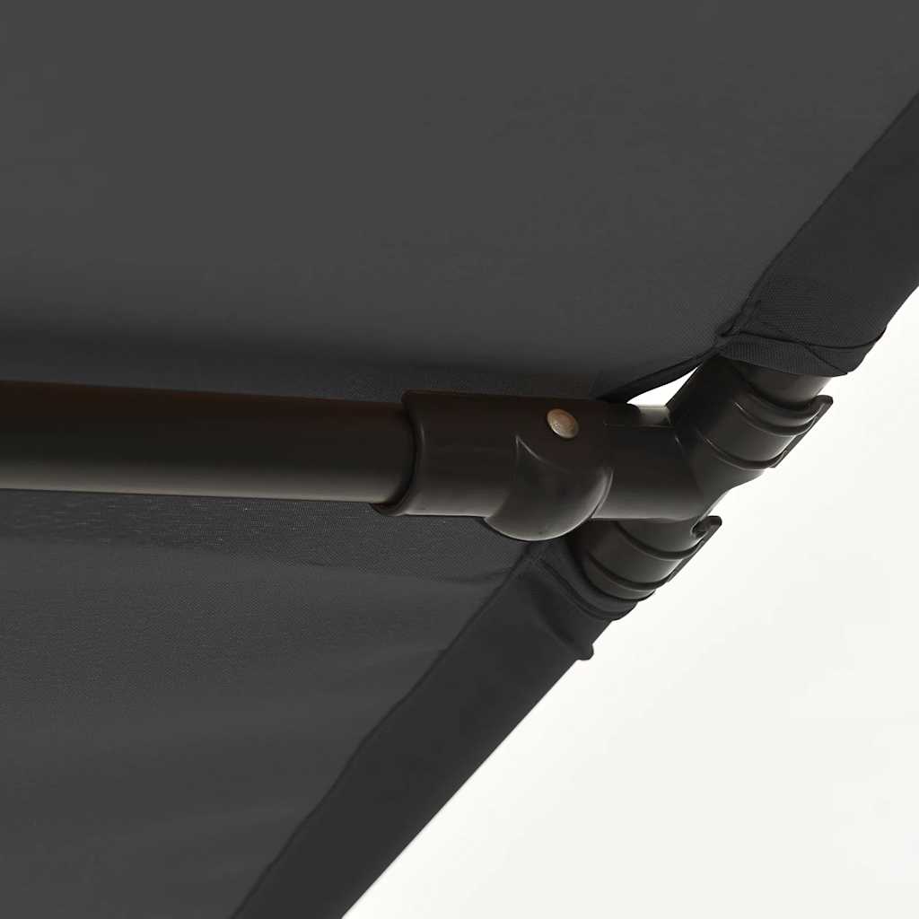 Sonnenschirm mit Aluminium-Mast 180x110 cm Bordeauxrot