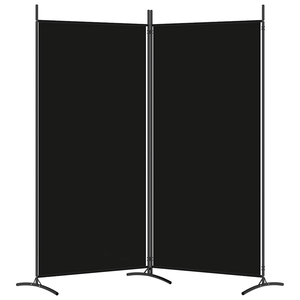 3-tlg. Raumteiler Weiß 260x180 cm Stoff
