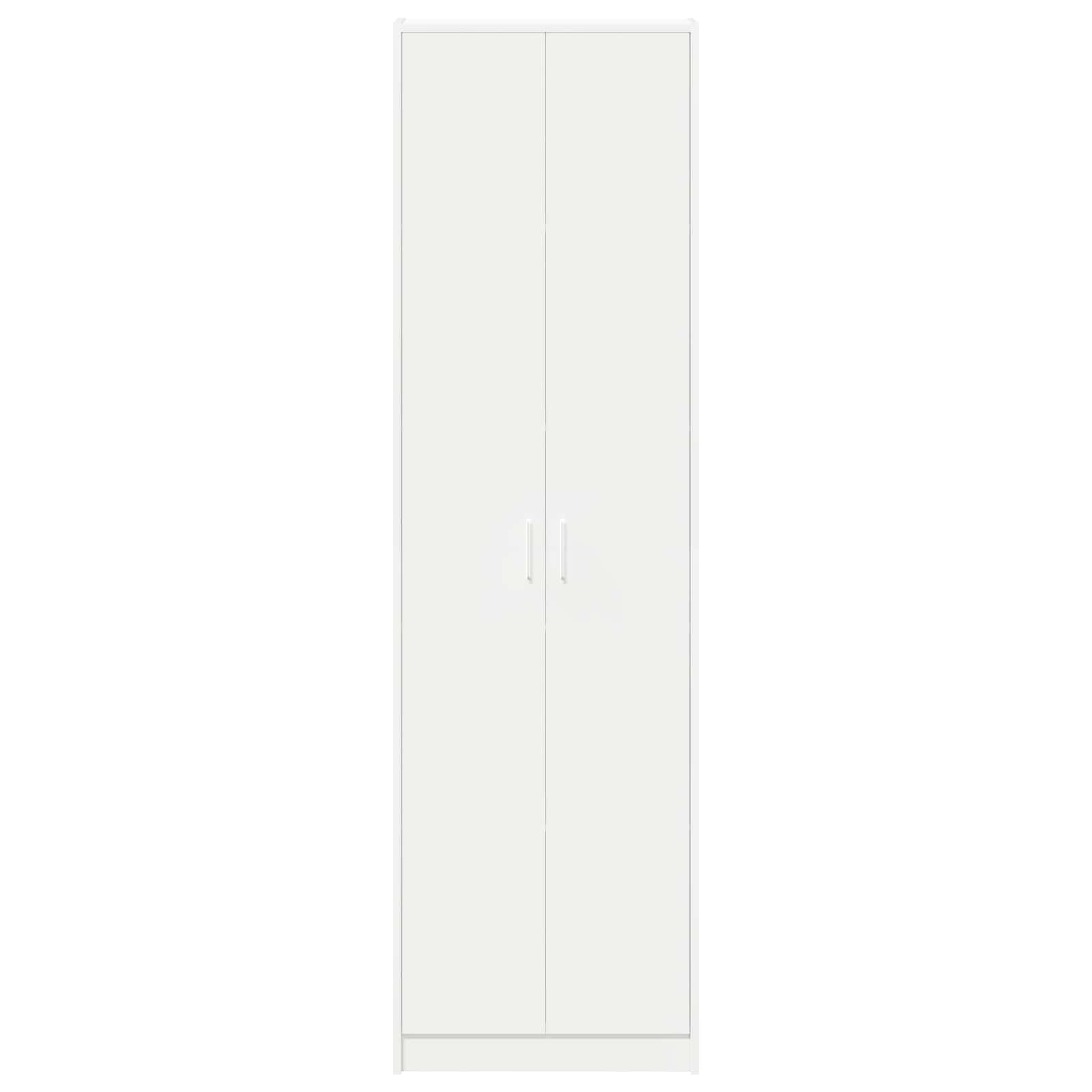 Kleiderschrank mit Regal Schwarz Eichen-Optik 55 x 25 x 189 cm