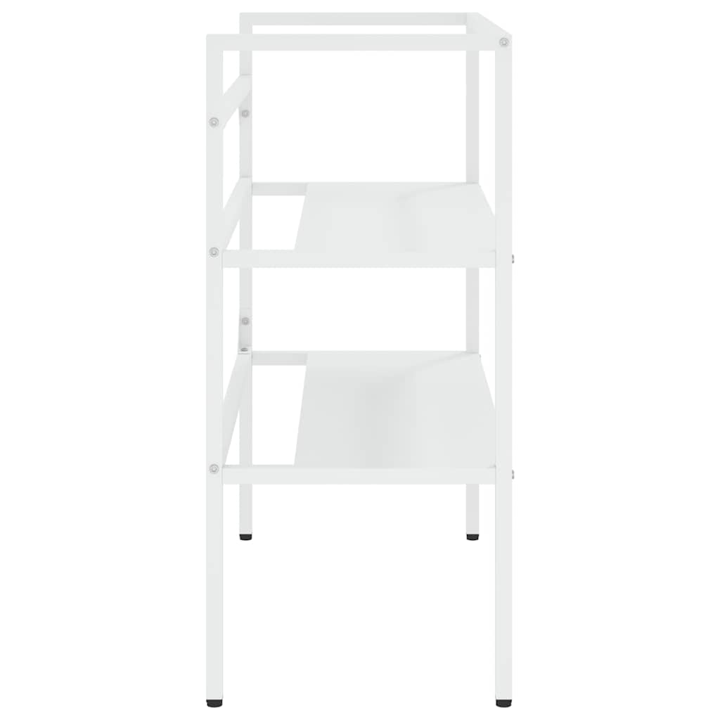 Badezimmer Waschtischgestell Weiß 40x38x83 cm Eisen