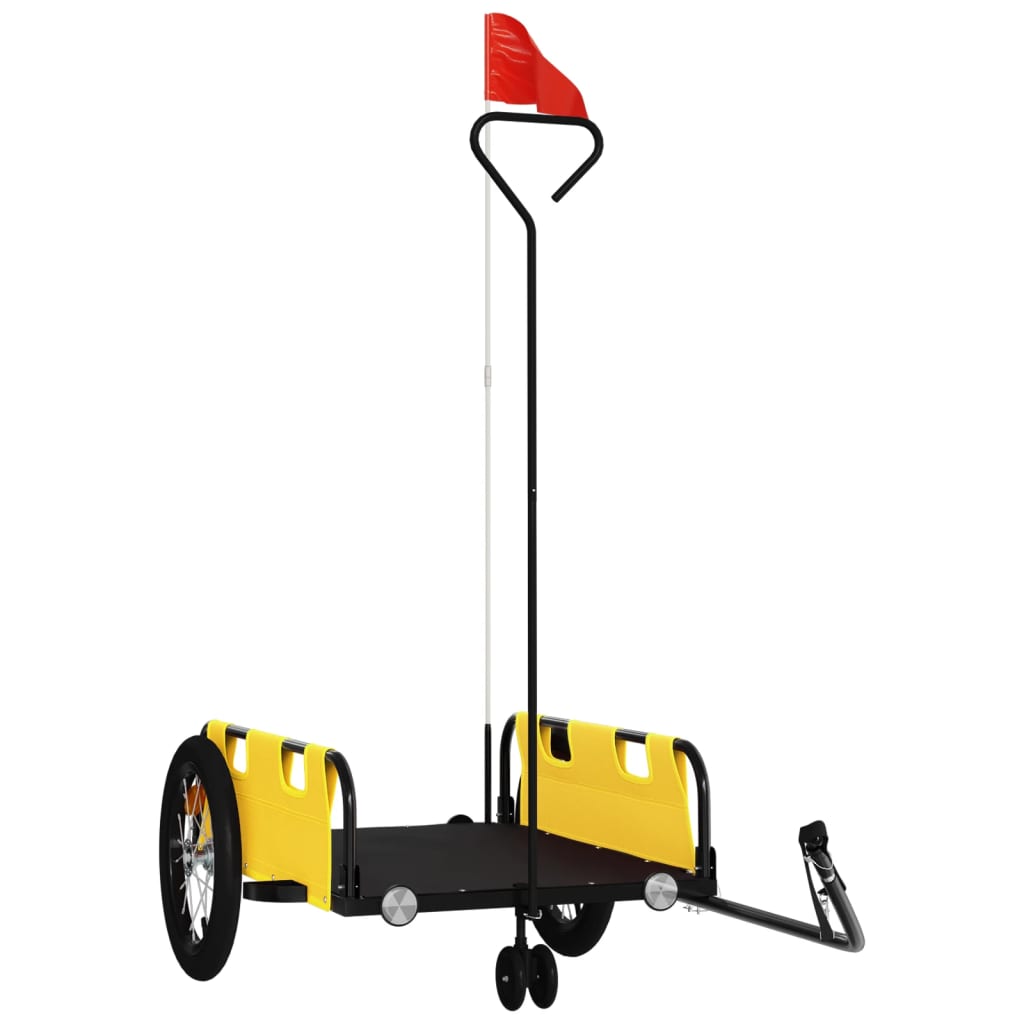 Fahrradanhänger Orange Oxford-Gewebe und Eisen
