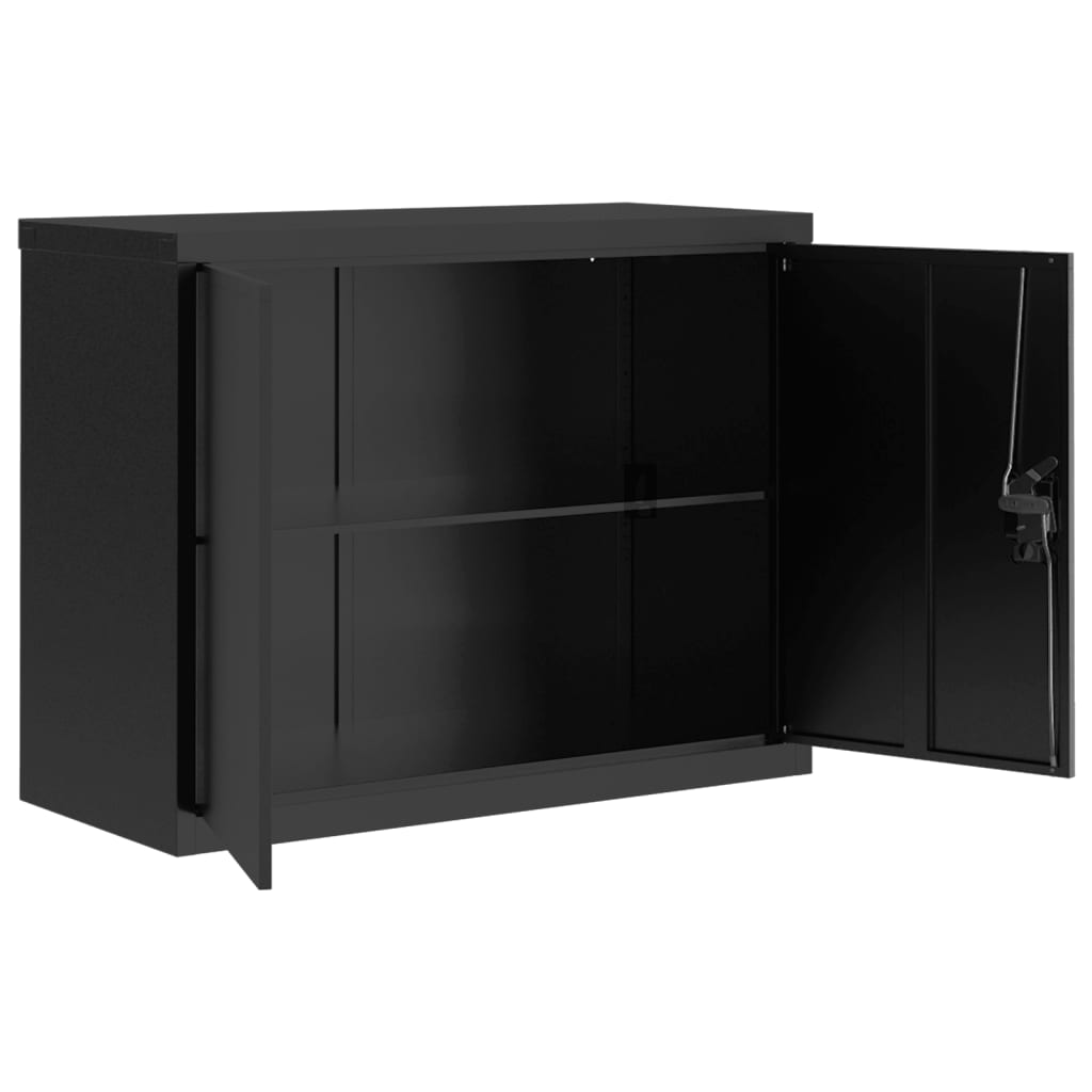 Aktenschrank Weiß 90x40x110 cm Stahl