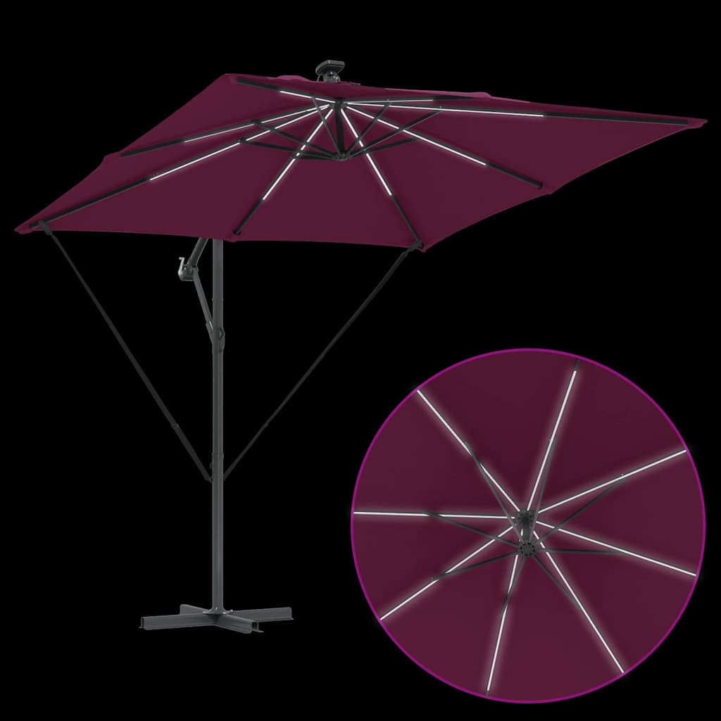 Sonnenschirm Sand 249 x 249 x 250 cm Polyester und Aluminium