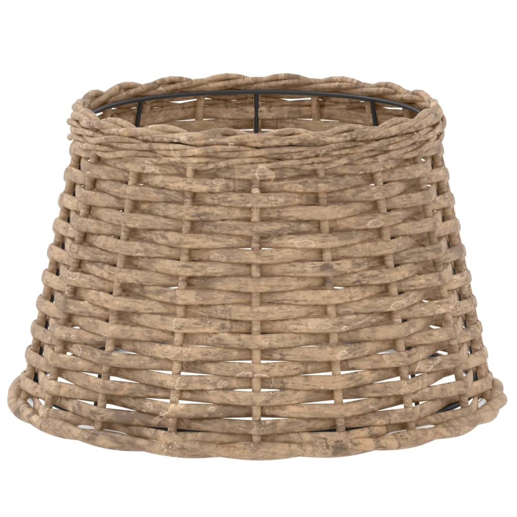 Lampenschirm Weiß Ø15x12 cm Korbweide