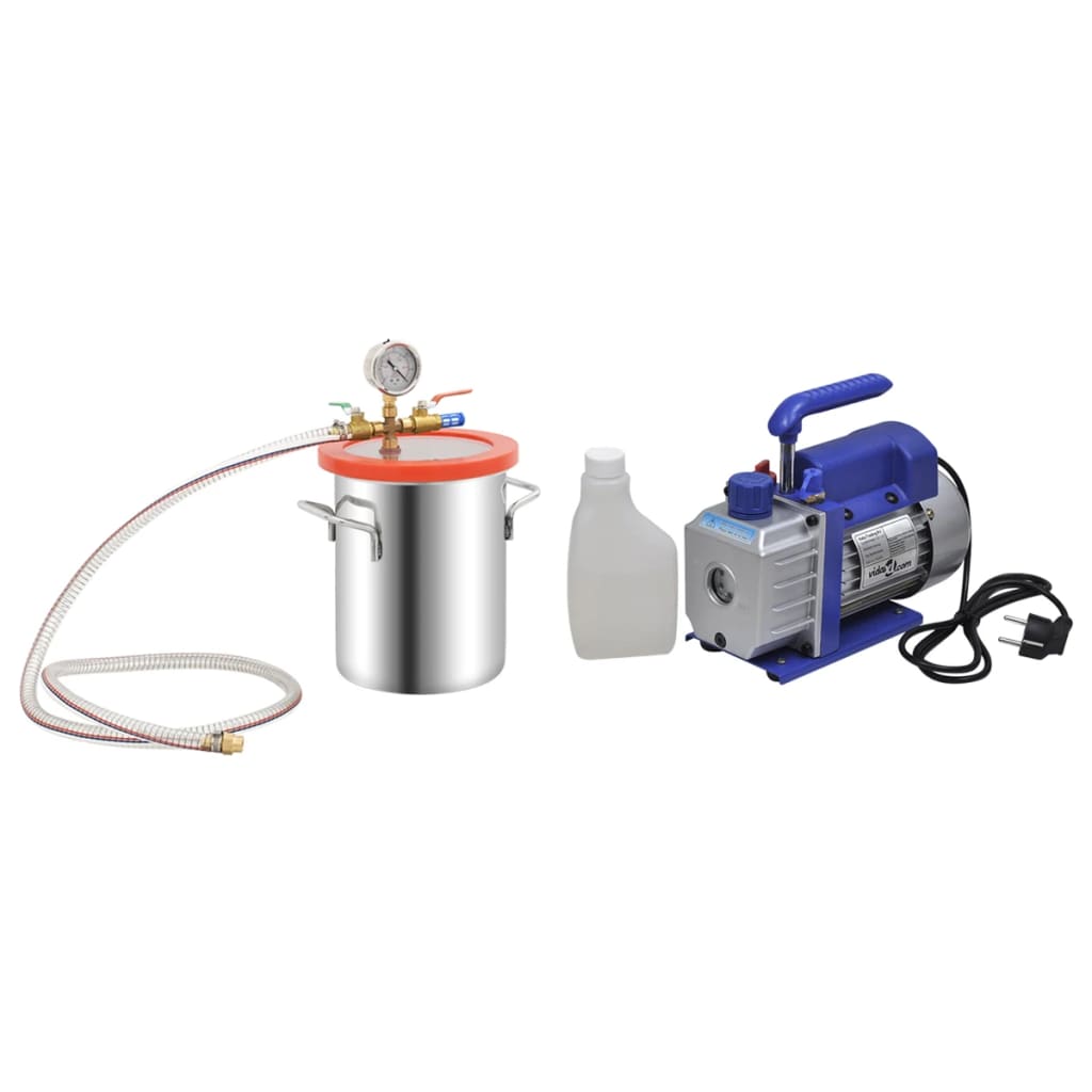 Vakuumkammer mit Einstufiger Pumpe 7,4 L